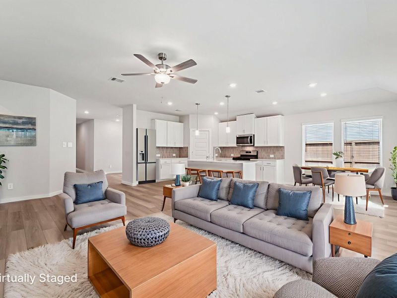 Furnished interior view inside a new home in Massey Oaks - Premier Series, Pearland (Image 3).