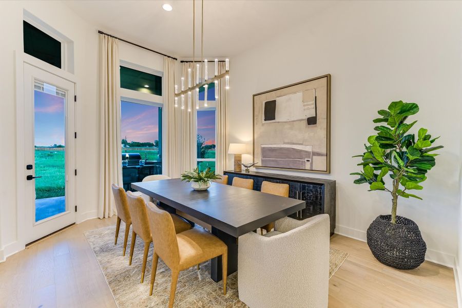 Representative furnished interior of a home built from the Bandera II by Giddens Homes in Whispering Wind, Bertram (Image 14).
