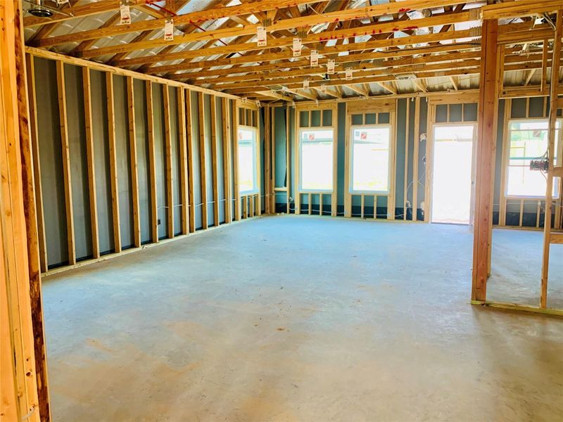 In-progress construction of a new home in Harrington Trails, New Caney, TX (Image 26).