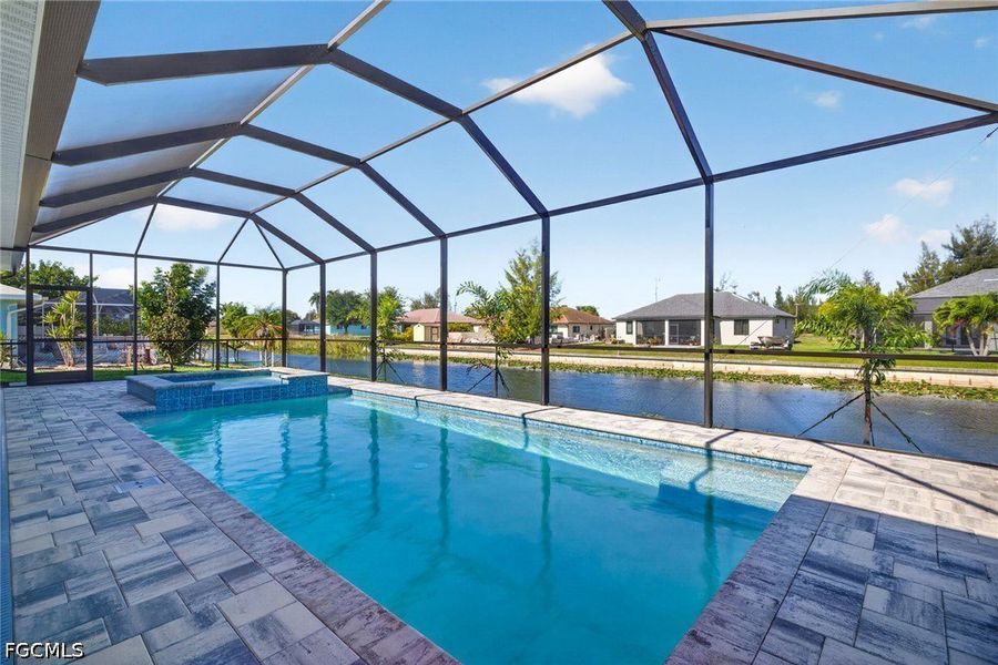 Exterior details and patio area of a home in Cape Coral, Cape Coral (Image 4).