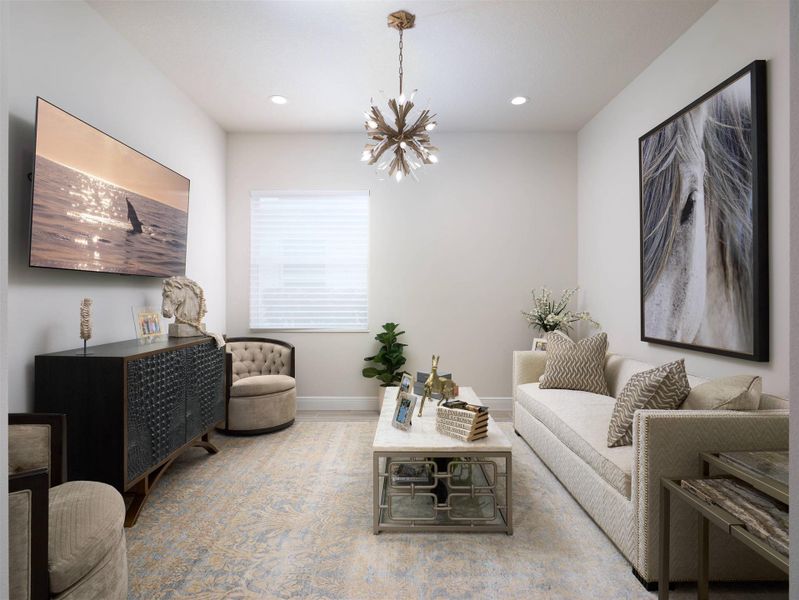 Furnished interior view inside a new home in , Palm Beach Gardens (Image 9). Furnished interior view inside a new home in , Palm Beach Gardens (Image 9).