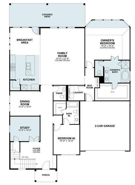 2D floor plan layout of this home in Barksdale, Leander, TX (Image 3).