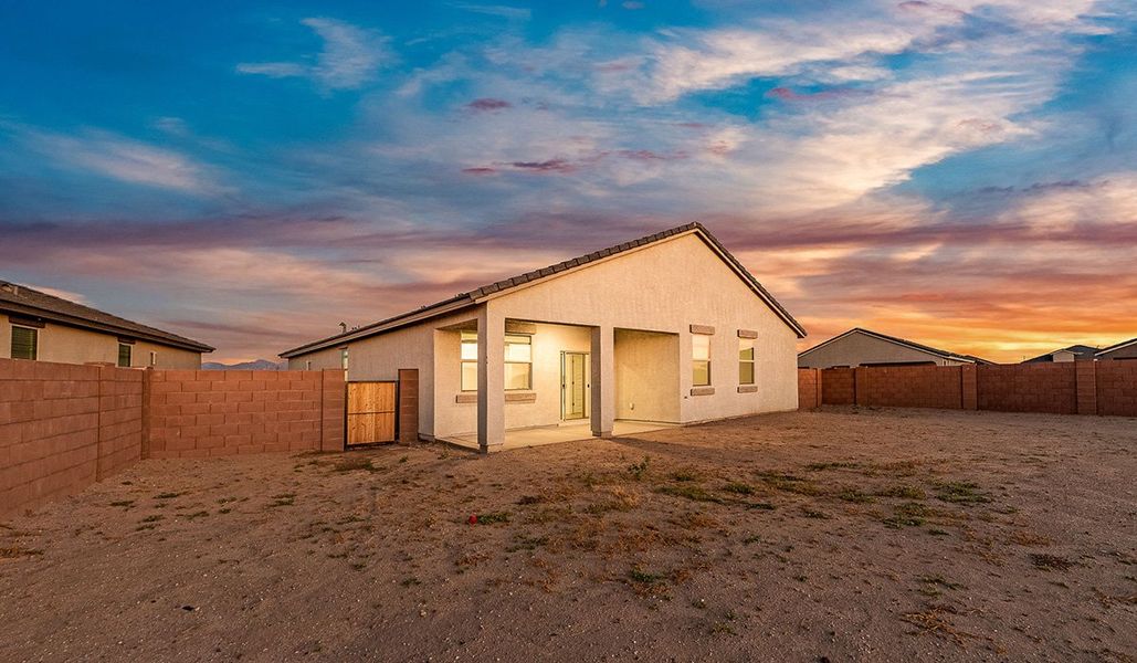 Representative exterior details of a home built from the Dalea by D.R. Horton in Barnett Village, Marana (Image 26).
