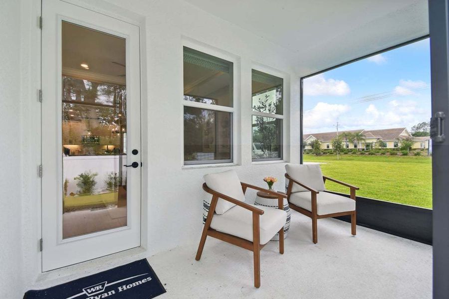Representative exterior details of a home built from the Sandpiper by William Ryan Homes in Fairway Pointe - Villa Community, Sun City Center (Image 24).