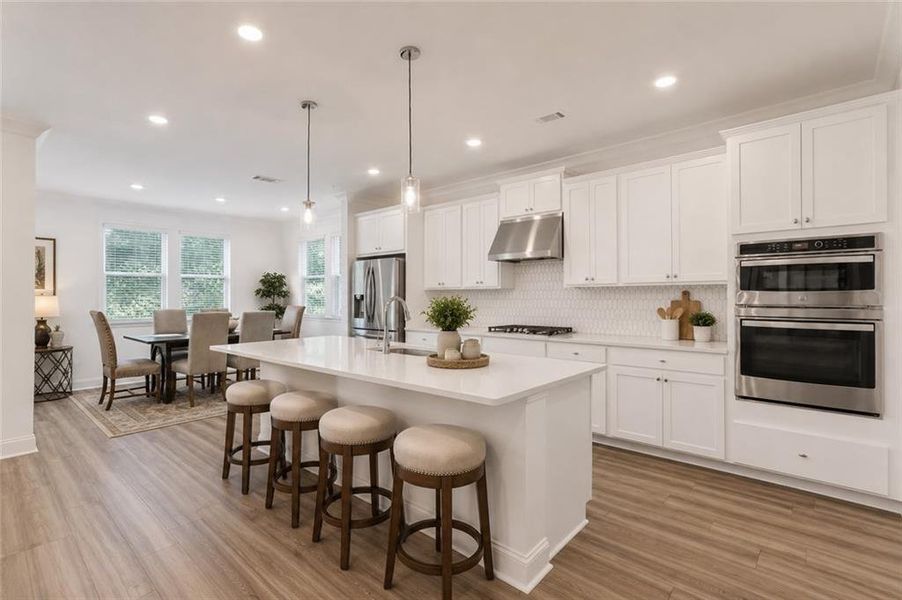 Furnished interior view inside a new home in Bailey Fence, Dacula (Image 5).