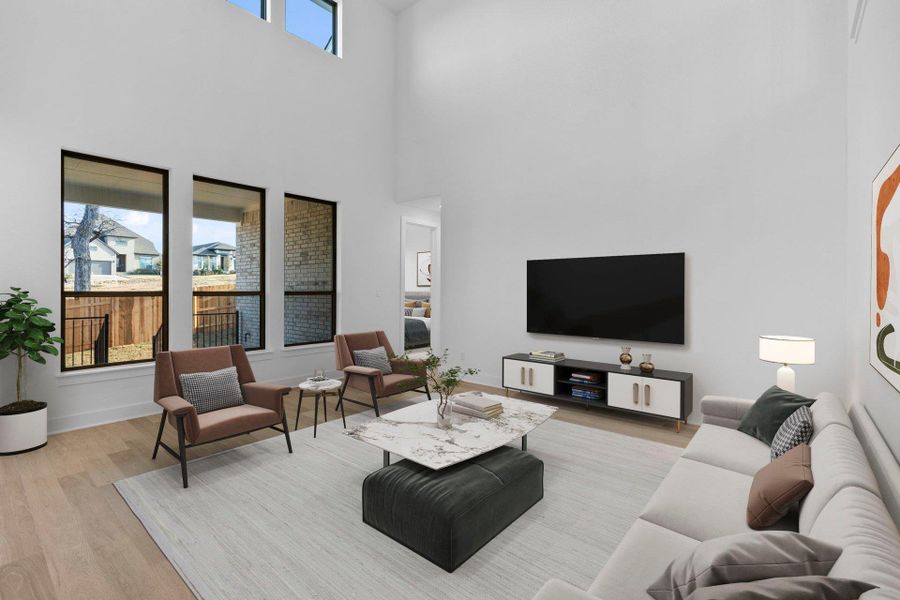 Open Concept Family Room - Virtually Staged Open Concept Family Room - Virtually Staged