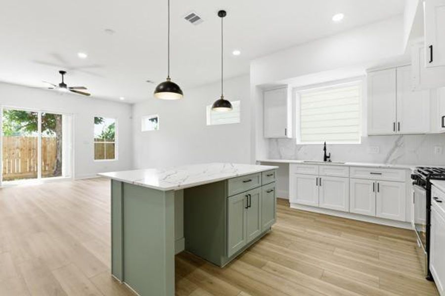 Furnished interior view inside a new home in , Houston (Image 8).