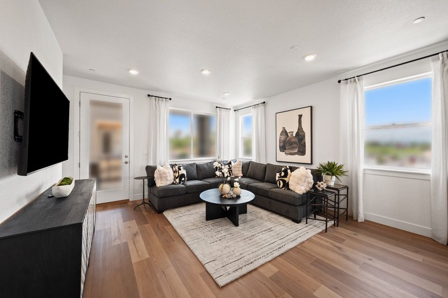 Furnished interior view inside a new home in Berkeley Villas, Denver (Image 8).