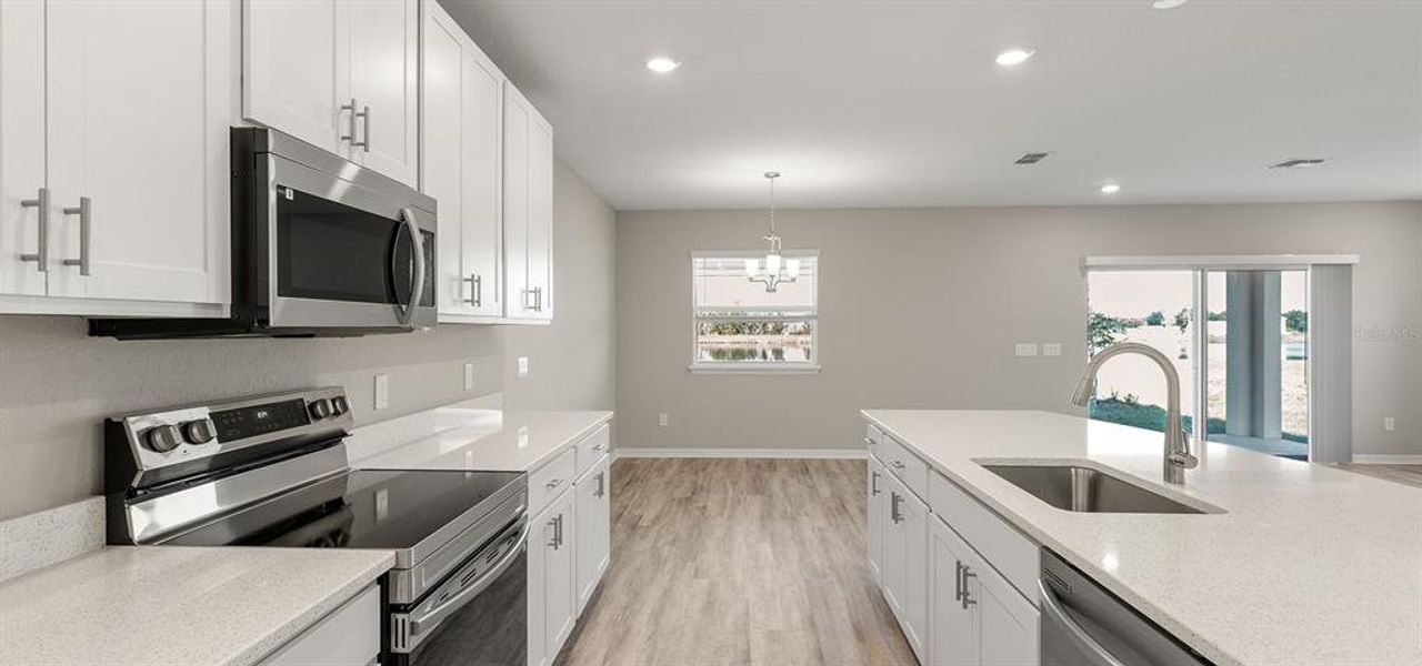 Furnished interior view inside a new home in The Crossings - Single-Family Homes, St. Cloud (Image 9).