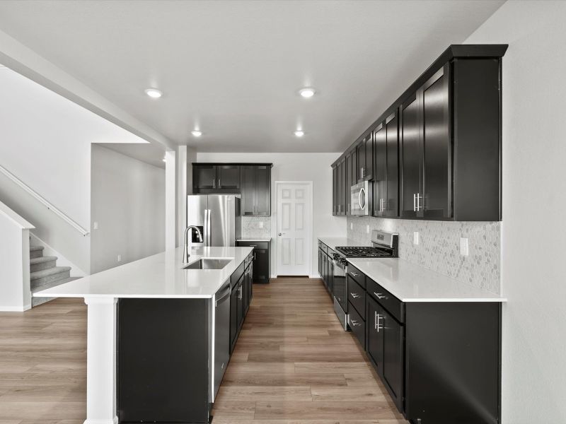 Furnished interior view inside a new home in Poudre Heights: The Alpine Collection, Windsor (Image 8).