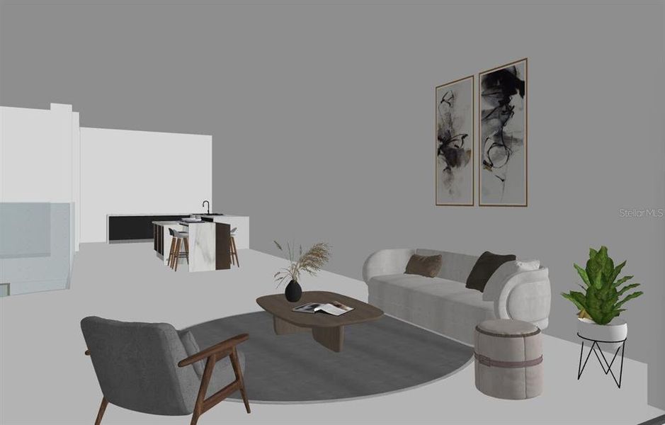 Furnished interior view inside a new home in , Belleair Beach (Image 4).