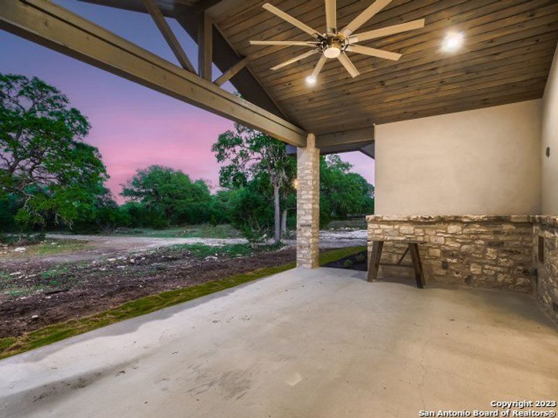 Exterior details and patio area of a home in , Boerne (Image 4).