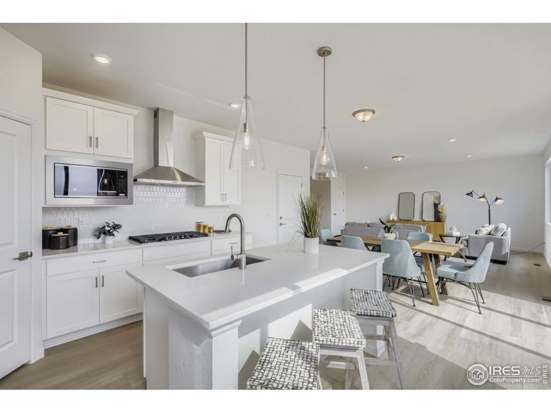 Furnished interior view inside a new home in Hidden Creek, Frederick (Image 9). Furnished interior view inside a new home in Hidden Creek, Frederick (Image 9).