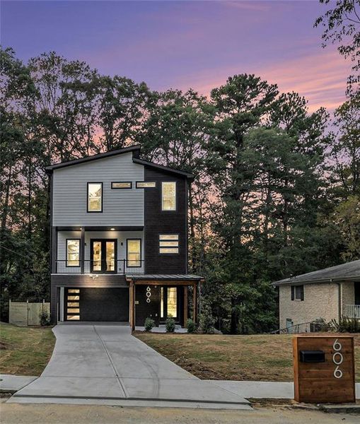 Front exterior of a new home in , Atlanta, GA, highlighting curb appeal (Image 26).