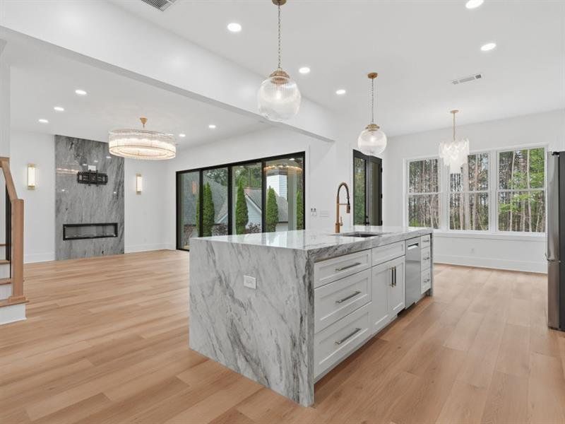 Furnished interior view inside a new home in , Canton (Image 37).