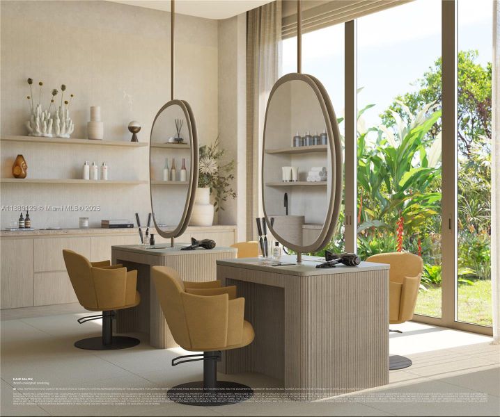 Furnished interior view inside a new home in Rosewood Residences Hillsboro Beach, Hillsboro Beach (Image 6).