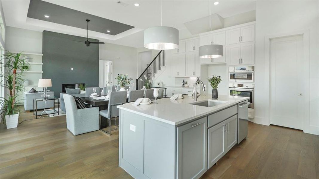 Furnished interior view inside a new home in Rio Vista at Kelly Ranch, Aledo (Image 26).