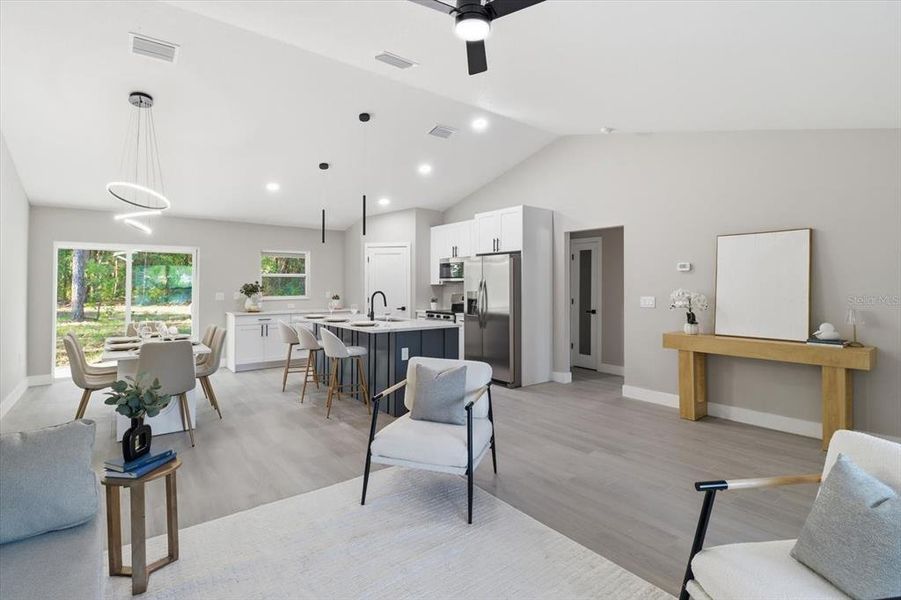 Furnished interior view inside a new home in , Citrus Springs (Image 12).