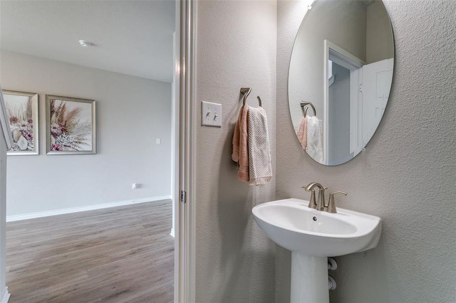 Furnished interior view inside a new home in The Preserve, Justin (Image 12).