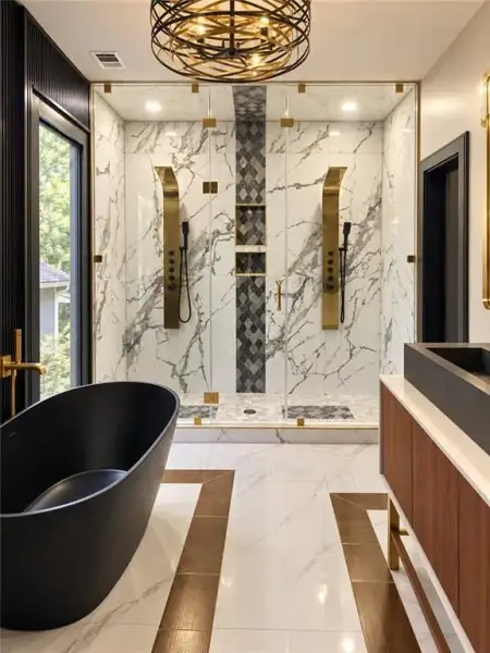 Furnished interior view inside a new home in , Atlanta (Image 11).