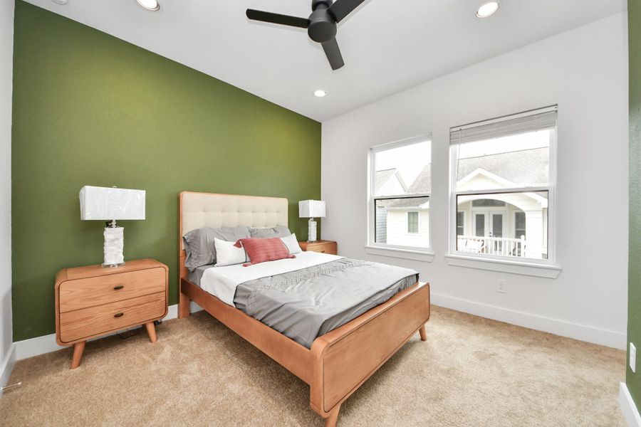 Furnished interior view inside a new home in , Houston (Image 34).