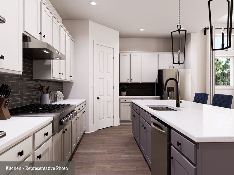 Representative furnished interior of a home built from the The Tomball by David Weekley Homes in Walden Creek – Summit Collection, Montgomery (Image 4).