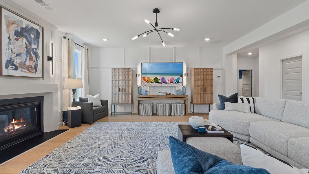 Representative furnished interior of a home built from the Rosemary II by DRB Homes in Grandview at Millers Mill, Stockbridge (Image 32).