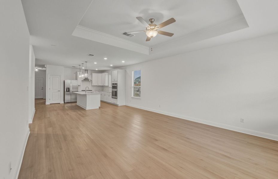 Spacious, unfurnished interior of a new home in Saddleback at Santa Rita Ranch, Liberty Hill (Image 37). Spacious, unfurnished interior of a new home in Saddleback at Santa Rita Ranch, Liberty Hill (Image 37).