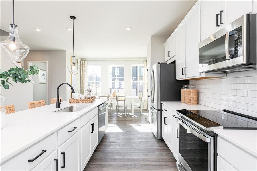 Furnished interior view inside a new home in , Powder Springs (Image 11).