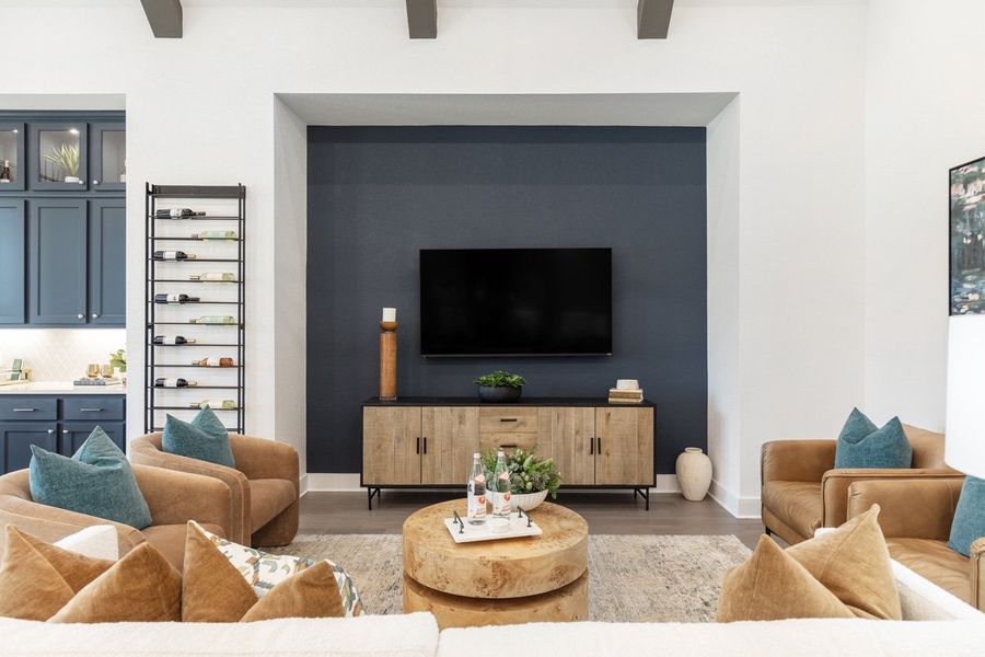 Representative Family Room - some options shown Representative Family Room - some options shown