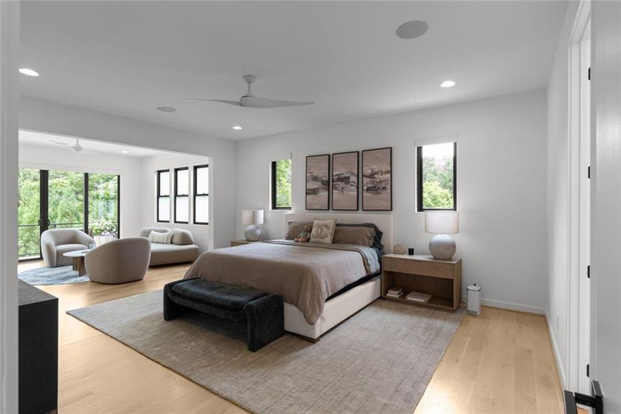 Furnished interior view inside a new home in , Atlanta (Image 38).