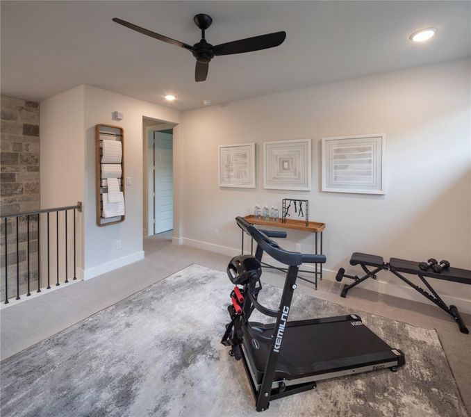 Furnished interior view inside a new home in The Highlands, Porter (Image 4).