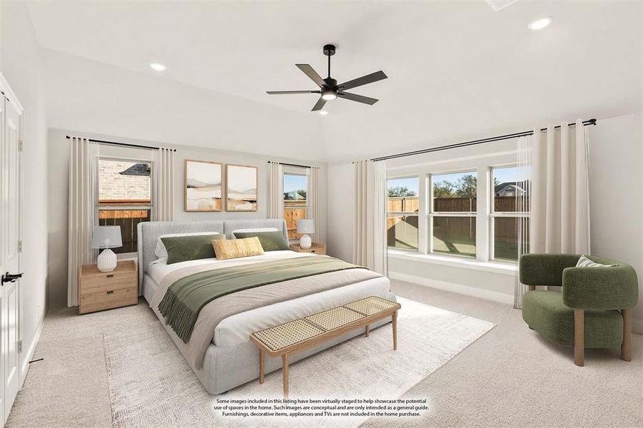 Furnished interior view inside a new home in Mockingbird Hills 60-65, Joshua (Image 30).