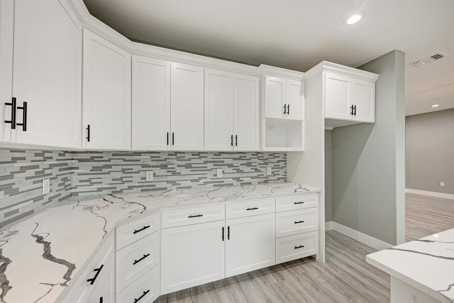 Furnished interior view inside a new home in , Paige (Image 16).