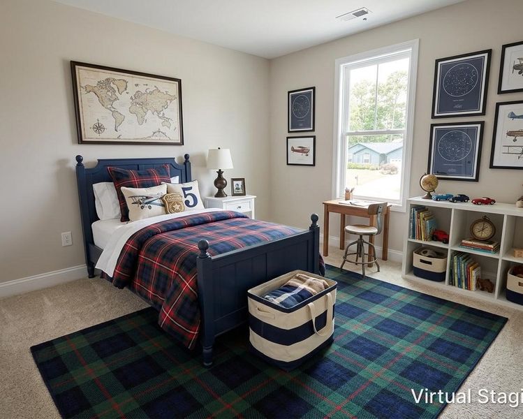 Furnished interior view inside a new home in Parkwood Estates, Leland (Image 9).
