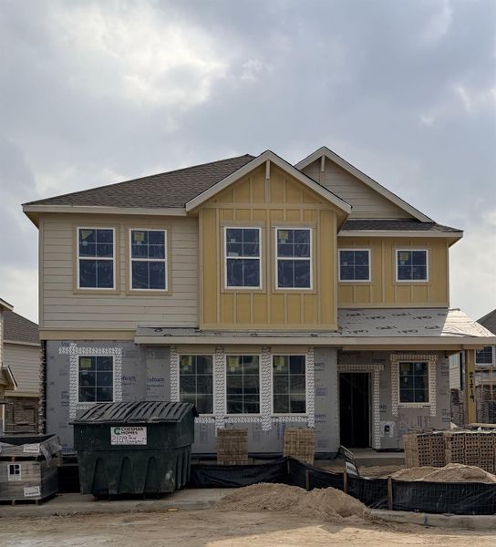 In-progress construction of a new home in Bridgeland, Cypress, TX (Image 21).