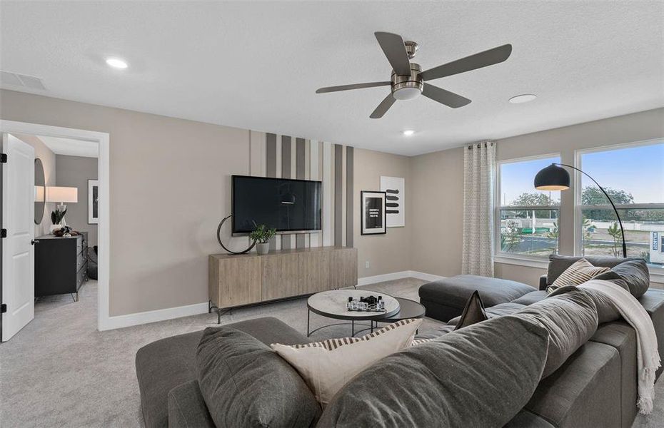 Furnished interior view inside a new home in Sunrise Estates, West Melbourne (Image 26).