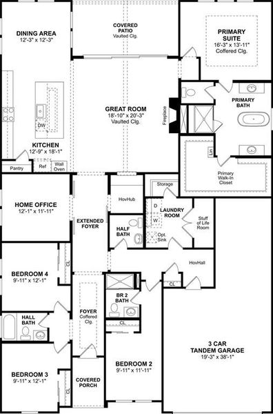 2D floor plan layout of this home in Elevon, Lavon, TX (Image 3). 2D floor plan layout of this home in Elevon, Lavon, TX (Image 3).
