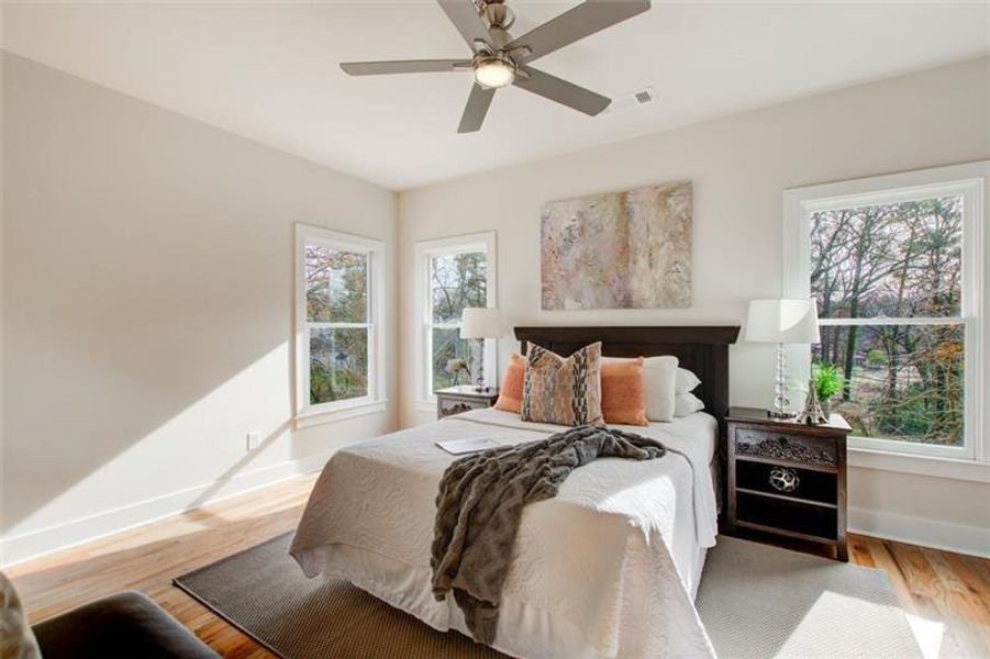 Furnished interior view inside a new home in , Atlanta (Image 10).