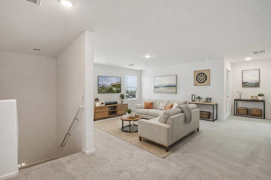 Loft. Virtually staged. Options and finishes may vary.