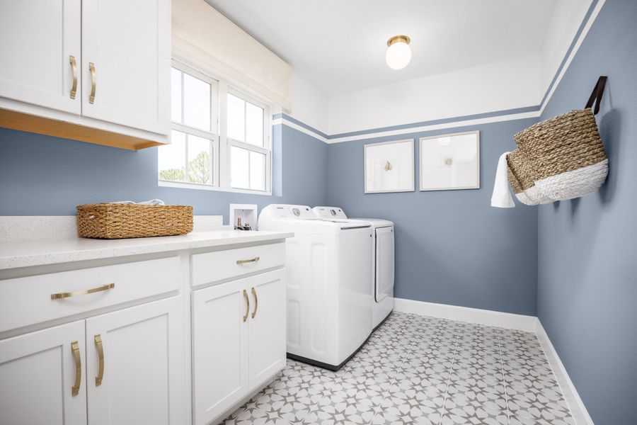 Representative furnished interior of a home built from the Exbury by Landsea Homes in Trinity Gardens, Deland (Image 25).