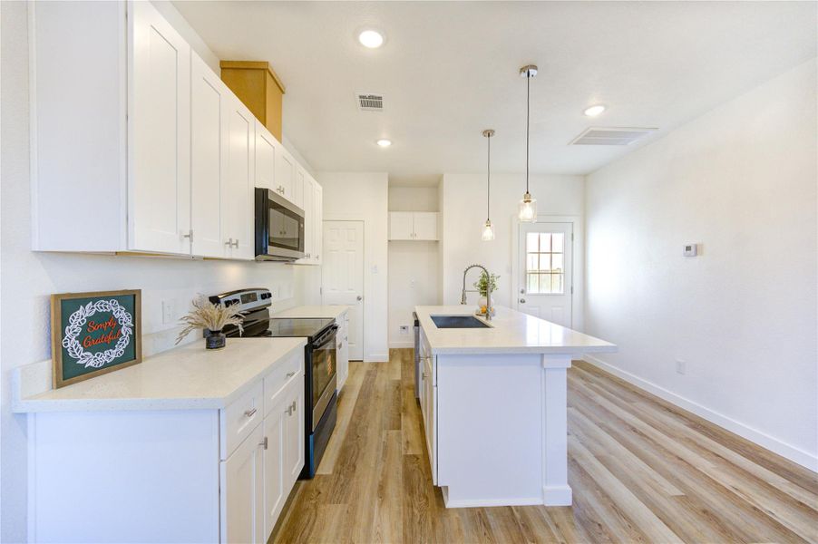 Furnished interior view inside a new home in , Cleveland (Image 13).