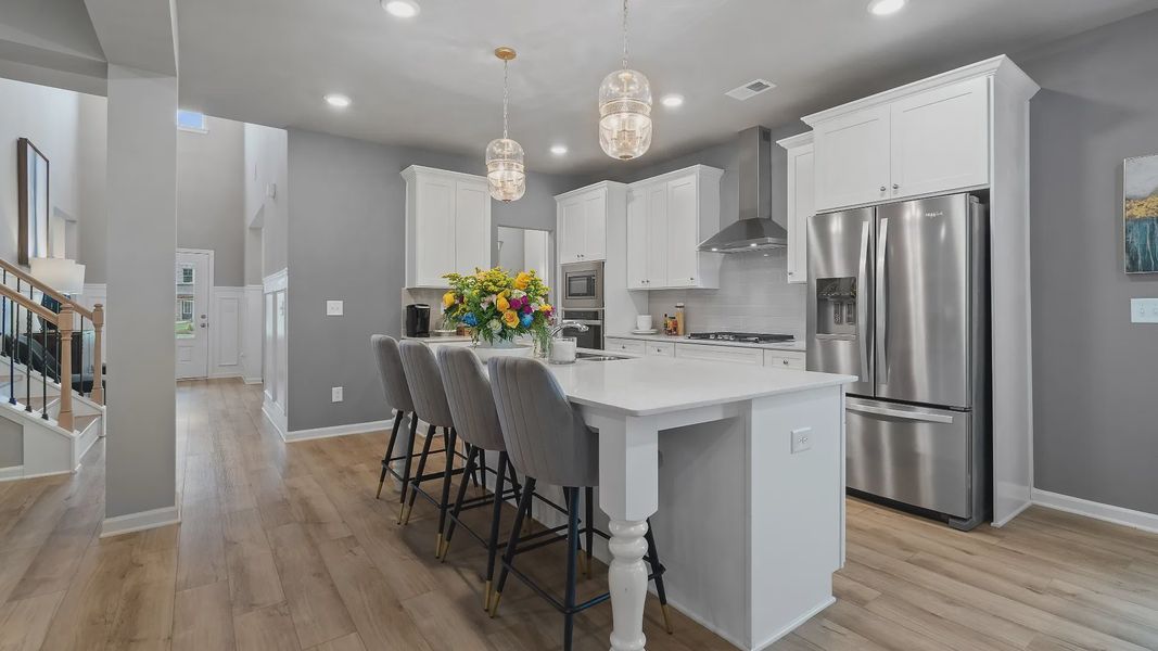 Representative furnished interior of a home built from the Rosemary II by DRB Homes in Northcroft, Loganville (Image 11).
