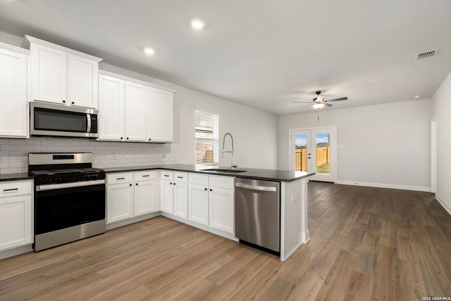 Furnished interior view inside a new home in Hightop Ridge, Converse (Image 7).