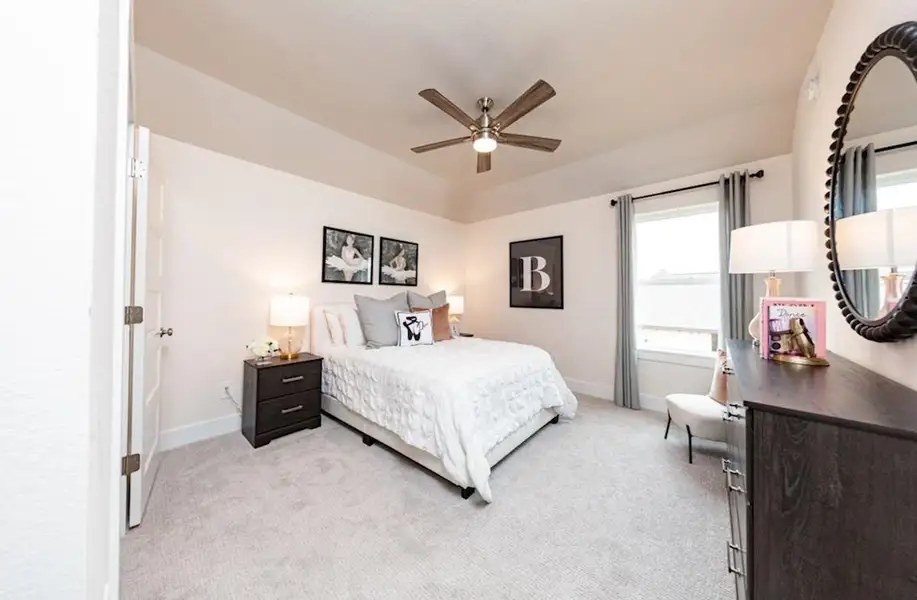 Furnished interior view inside a new home in Ellwood: Signature Collection, Iowa Colony (Image 4). Furnished interior view inside a new home in Ellwood: Signature Collection, Iowa Colony (Image 4).