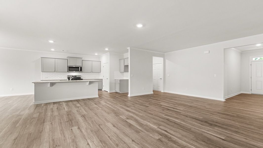 Representative unfurnished interior of a home built from the Booth by D.R. Horton in Liberty Crossing, Braselton (Image 21).