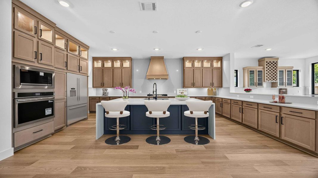 Furnished interior view inside a new home in Friendswood Trails 70' Homesites, Friendswood (Image 9).