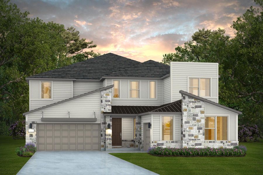 Representative exterior photo of a completed home built from the Gillett by Pulte Homes in Corley Farms, Boerne, TX (Image 23).