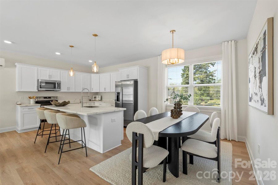 Furnished interior view inside a new home in , Charlotte (Image 7).