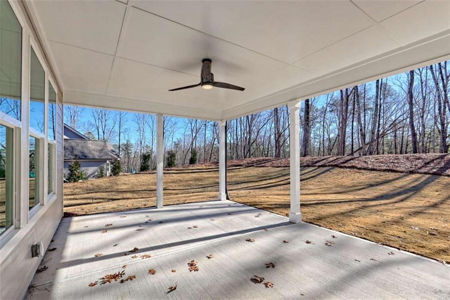 Exterior details and patio area of a home in , Clarkesville (Image 27).